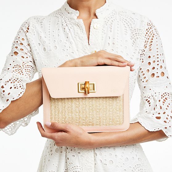 Bamboo Raffia Clutch