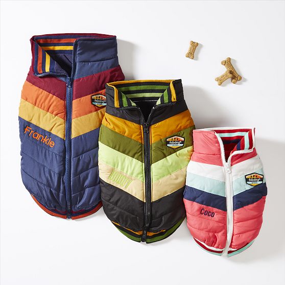 Chevron Puffer Pet Jacket