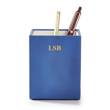 Italian Leather Pen Cup
