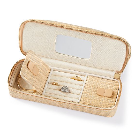 Raffia Dual Travel Organizer