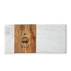Wood and Marble Rectangle Cheese Board
