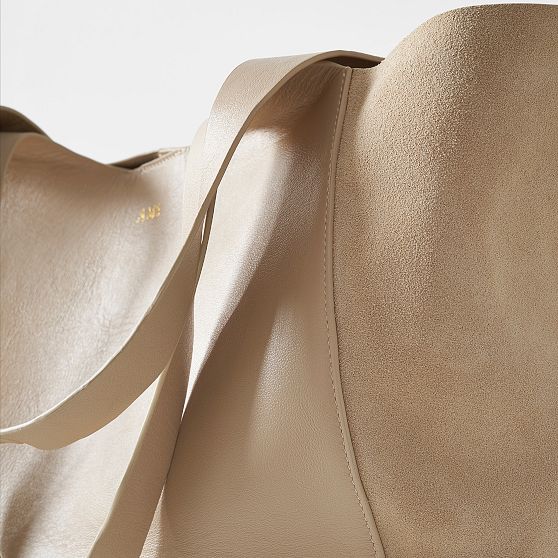 Sutton Everyday Leather and Suede Tote