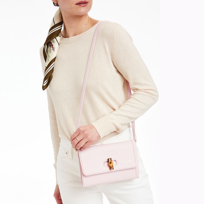 Emily Bamboo Leather Convertible Clutch