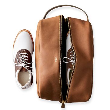 Leather Travel Shoe Bag