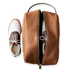Leather Travel Shoe Bag