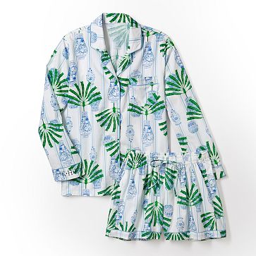 Tropical Print Short Pajama Set