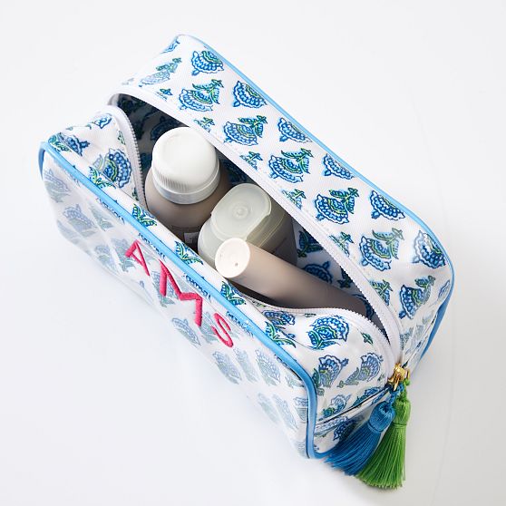 Clear Coated Travel Makeup Pouch&#8203;