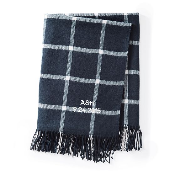 Italian Windowpane Throw Blanket