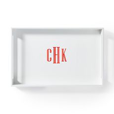 Open Side Lacquer Serving Tray
