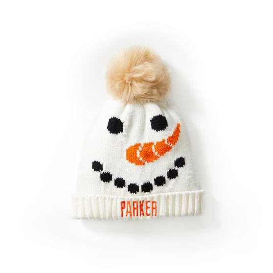 Baby + Kids Snowman Pom Pom Hat