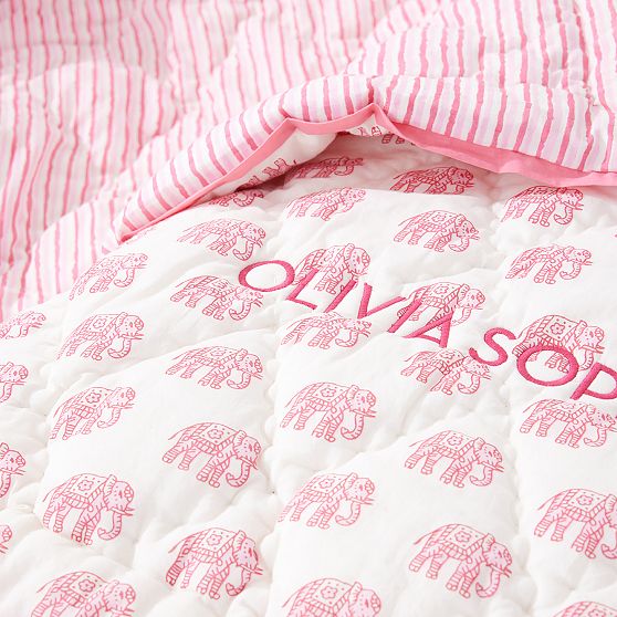 Block Print Quilted Blanket