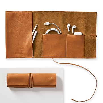 Double Leather Charger Roll Up