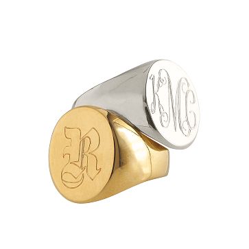 Sarah Chloe Classic Oval Signet Ring