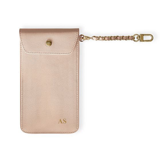 Chain Strap Leather Power Bank Case