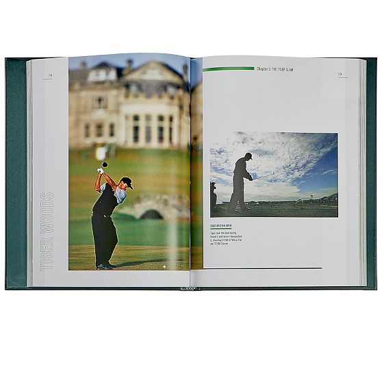 Leather Bound &quot;Tiger Woods&quot; Book