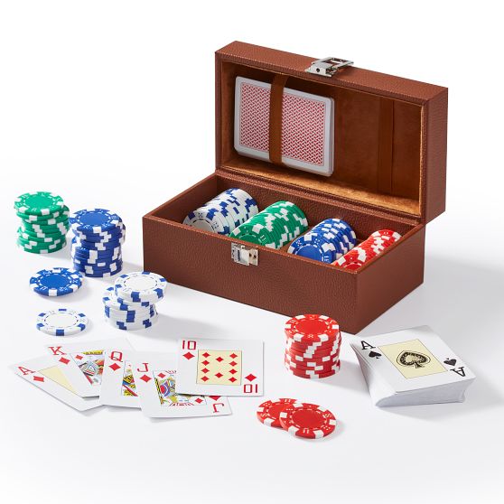 Leather Poker Set