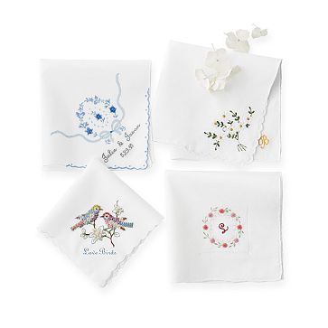 Hand Embroidered Heirloom Handkerchief