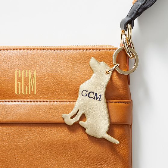 Leather Dog Keychain