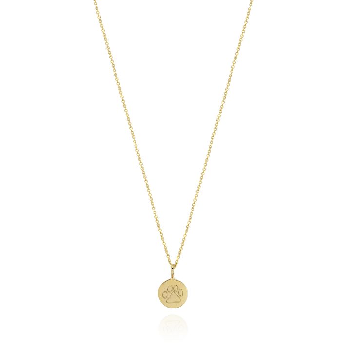 Sarah Chloe Dog Paw Charm Necklace&#8203;