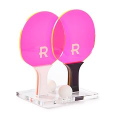 Acrylic Ping Pong Paddle Set
