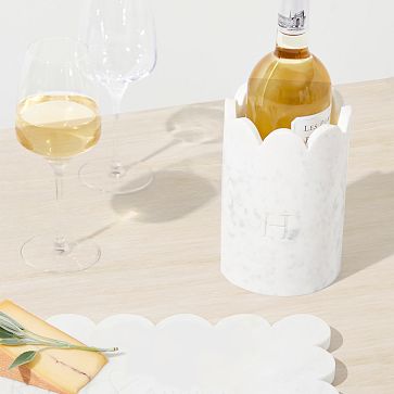 Scalloped Marble Wine Chiller