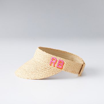 Raffia Visor, Natural
