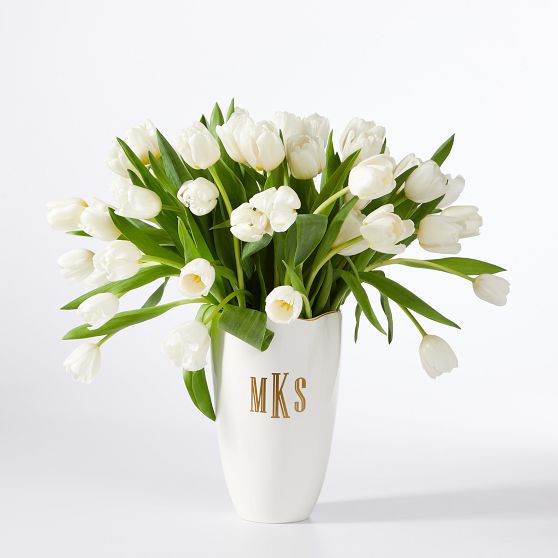 Ceramic Wave Vase - Monogram JMJ