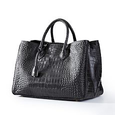 Elisabetta Croc Embossed Handbag
