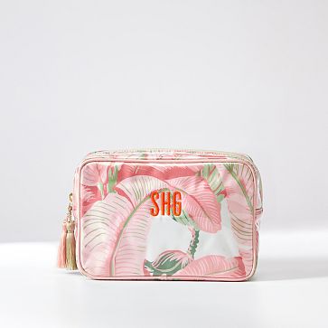 Martinique® Clear Coated Travel Cosmetic Pouch​, Pink