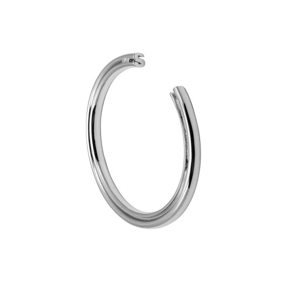 Stella Valle Initial Cut-Out Bracelet, Silver, S
