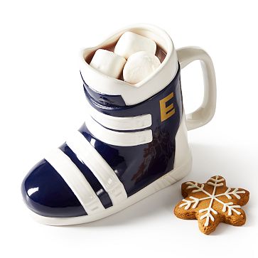 Ceramic Ski Boot Mug, Navy, Single