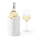 Scalloped Marble Wine Chiller, White