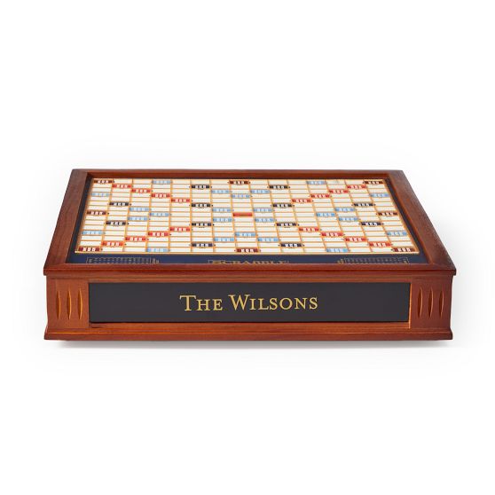 Personalized Wood Scrabble Game Set