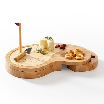 Golf Cheese Board and Knives Set