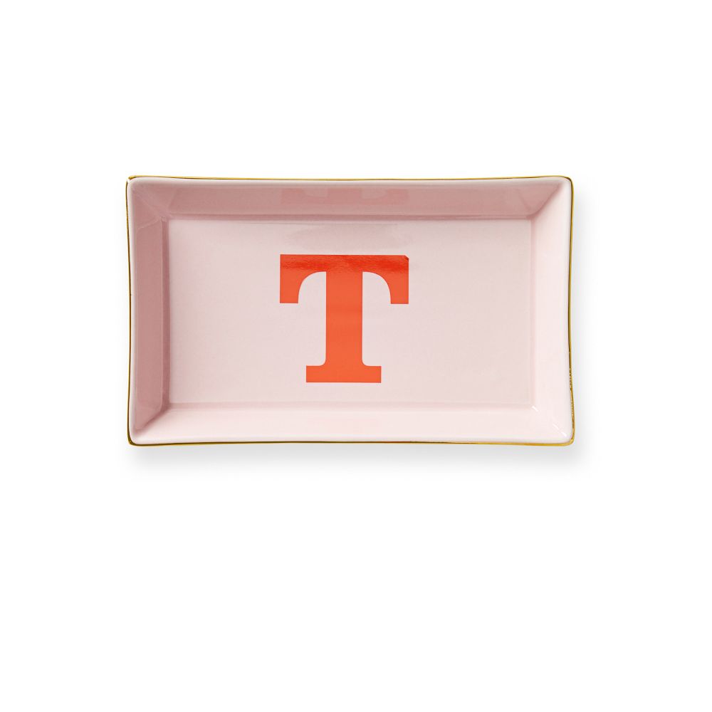 Ceramic Catchall Tray, Rectangle, 7x4.25, Blush