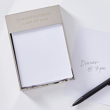 Silver Memo Tray