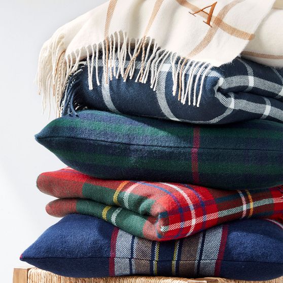 Italian Windowpane Throw Blanket