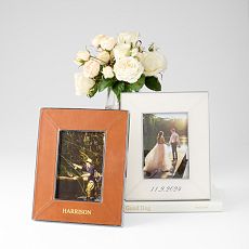 Leather and Silver Photo Frame
