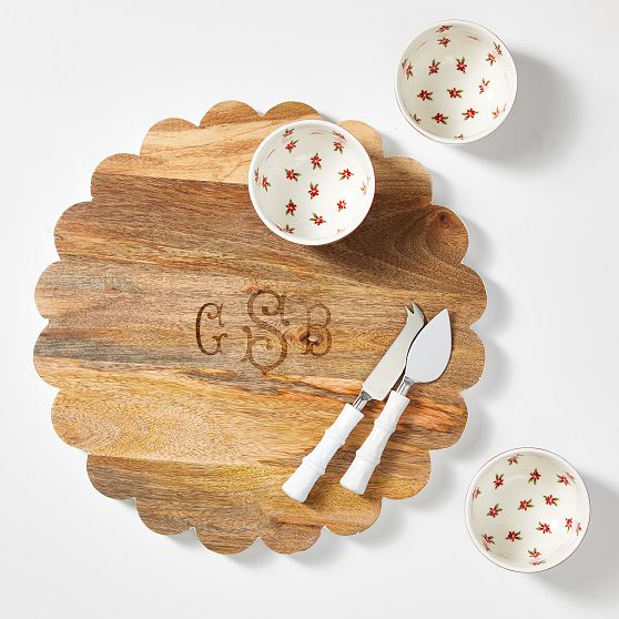 Mark &amp; Graham x Pencil &amp; Paper Co. Scalloped Serving Set