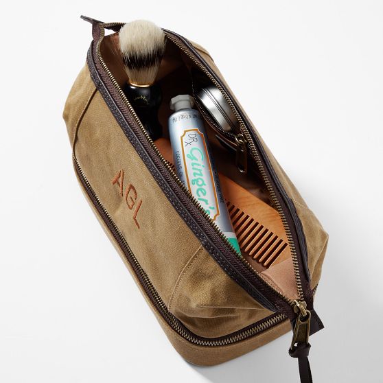 Jack Waxed Canvas Travel Pouch