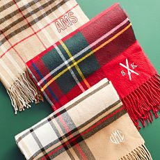 Italian Plaid Blanket Scarf