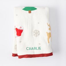 Knit Sherpa Baby Blanket