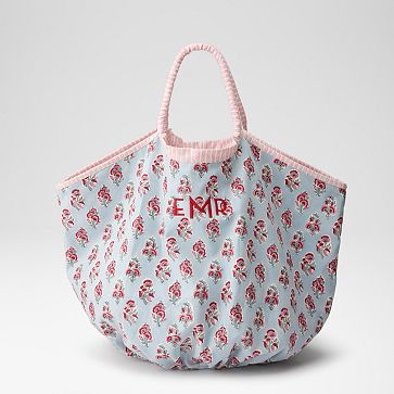 Block Print Oversized Canvas Tote