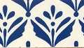 Navy Block Print