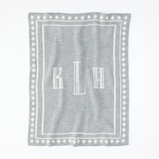 Monogrammed Baby Stroller Blanket