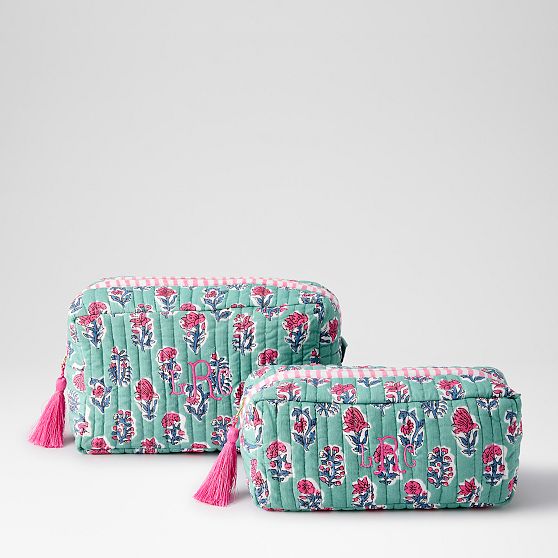 Block Print Travel Pouch Set