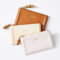 Emily Bamboo Leather Card Case