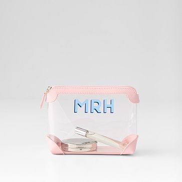 Clear Pouch, Mini, Rose Shadow