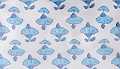 Blue Block Print