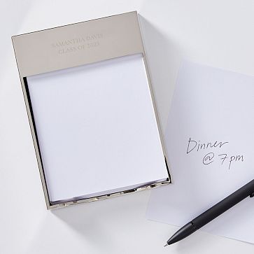 Silver Memo Tray